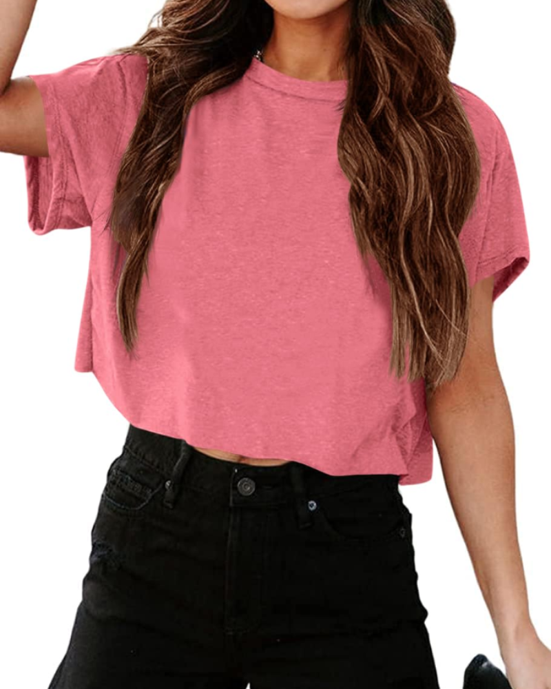 Zoe T-shirt til kvinder – Oversized fitness-top med udskårne skuldre