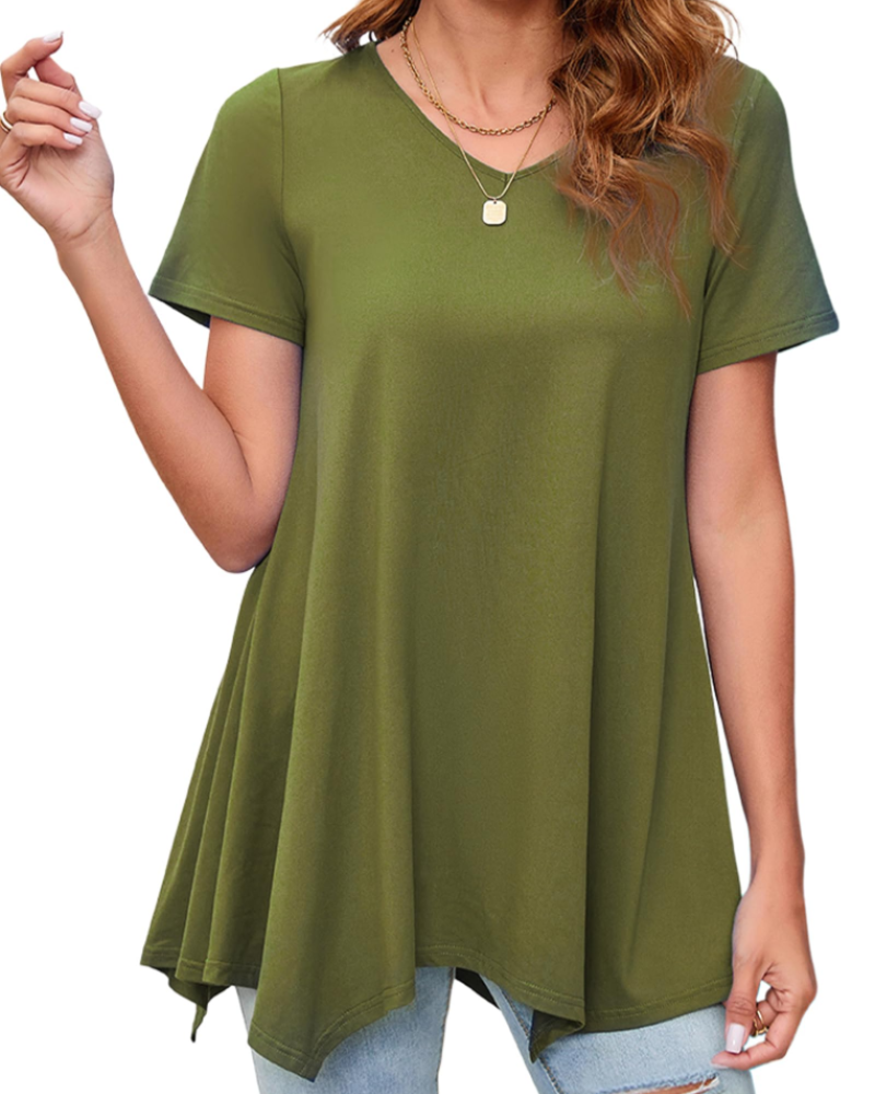 Ivy Tunique Femme Été – Col V Imprimé Paisley Ourlet Fluide