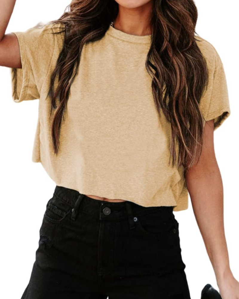Zoe T-shirt til kvinder – Oversized fitness-top med udskårne skuldre