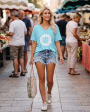 Ariana Damen T-Shirt mit V-Ausschnitt – Lässiges Kurzarmshirt