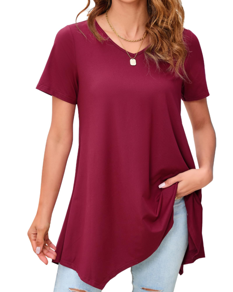 Ivy Tunique Femme Été – Col V Imprimé Paisley Ourlet Fluide