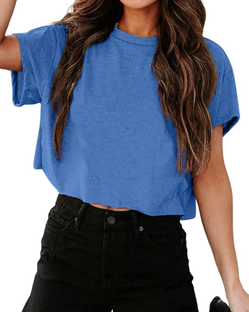 Zoe T-shirt til kvinder – Oversized fitness-top med udskårne skuldre