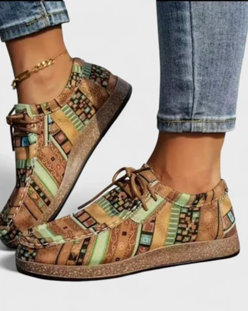 Lyra Damesmanden – Artistieke Sneakers Lichtgewicht Comfortzool Casual Trendy Stijl