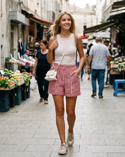 Jasmine Damen-Shorts aus Baumwolle – High-Waist-Shorts mit Taschen