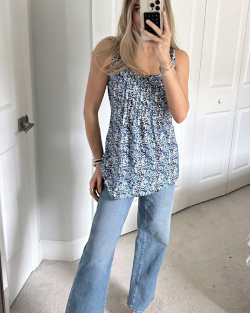Grace Canotta Donna Collo Quadrato – Blusa Senza Maniche Elegante per l’Estate