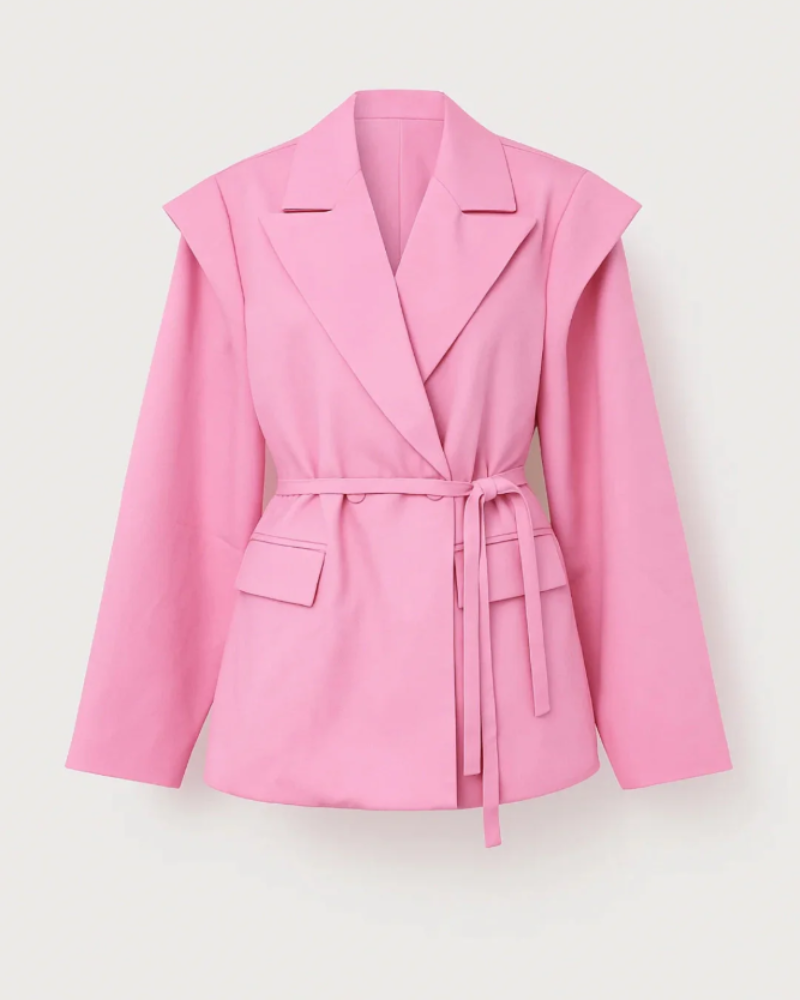 Dámský blazer Jordan – Přiléhavý blazer s páskem, klopovým límcem, elegantní kapsy, stylový a šik