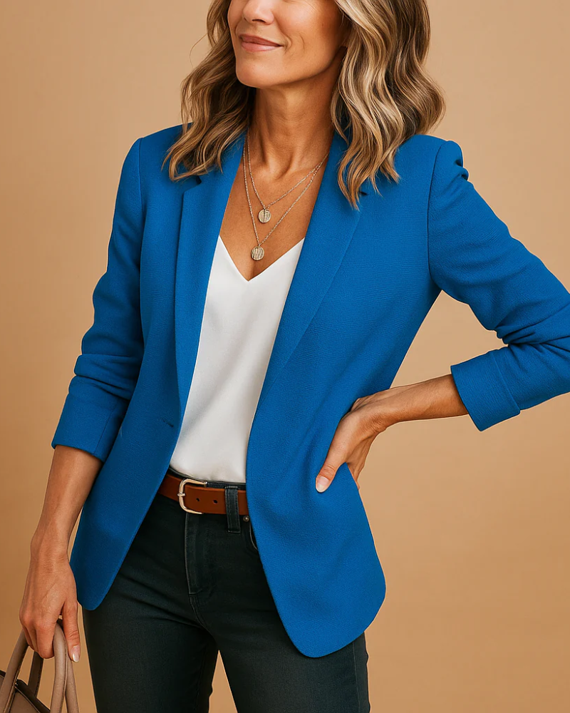 Bailey Blazer Γυναικείο – Κομψό Κλασικό Σακάκι με Ρεβέρ και Κουμπιά, Εφαρμοστή Γραμμή
