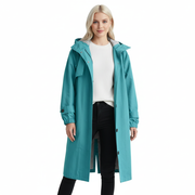 Arlyn Trenchcoat Damen – Langer Oversize-Mantel mit Kapuze & elegantem Schnitt