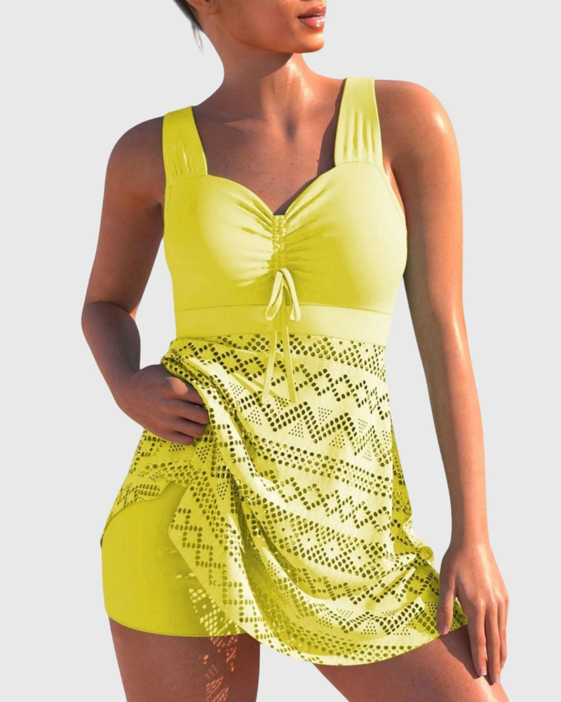 Sage Ensemble Bikini Dames – Getextureerd 2-delig Bikini Set Elegante Comfortabele Snit Zomer