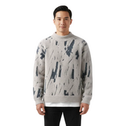 Zachary Pull Homme Tricoté – Pull Vintage en Laine Mélangée à Motif & Coupe Décontractée