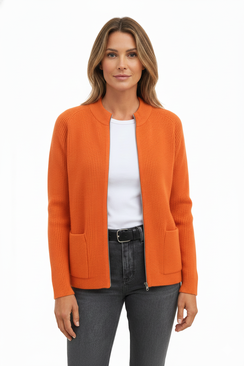 Chaleco Layla para Mujer – Chaqueta con Cremallera Suave con Corte Cómodo y Estilo Versátil