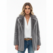 Zivia Casaco de Inverno Mulher – Casaco Meio Comprido com Fecho de Zíper e Bolsos Práticos