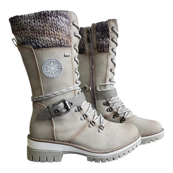 Kylee Women's High Boots Winter – Elegant with Warm Insulation, Comfortable Lining & Zipper Closure