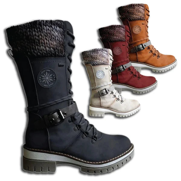 Kylee Women's High Boots Winter – Elegant with Warm Insulation, Comfortable Lining & Zipper Closure