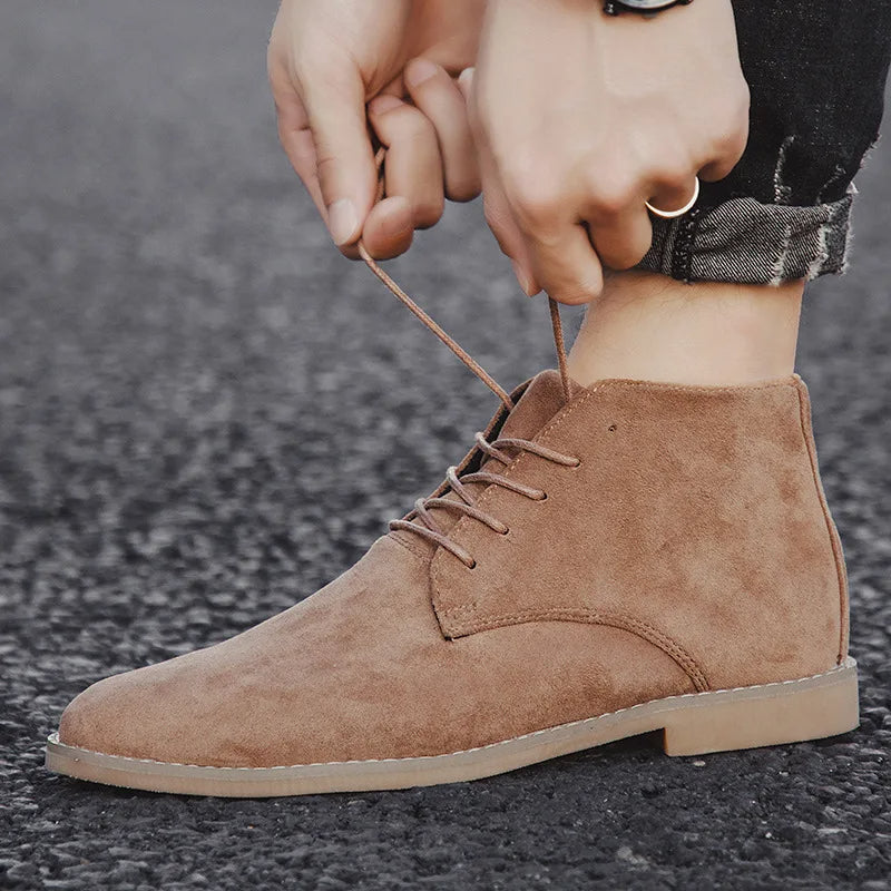 Noah Desert-Stiefeletten Herren – Bequeme Wildlederschuhe mit rutschfester Sohle
