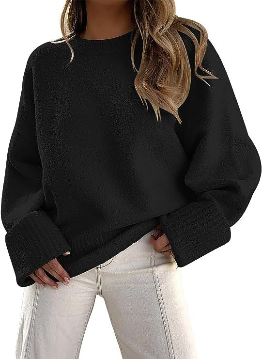 Amira Pull Femme en Peluche Douce – Col Rond, Coupe Relax & Confort Intemporel