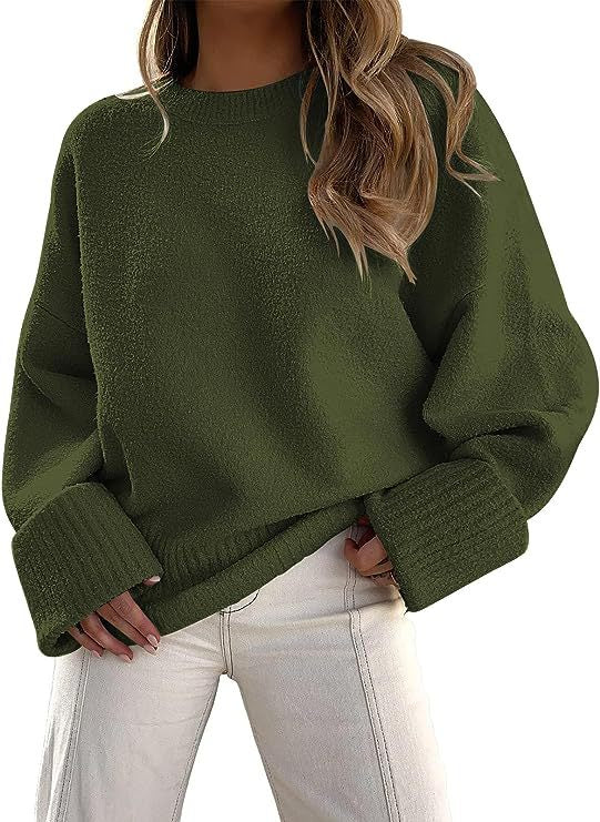 Amira Pull Femme en Peluche Douce – Col Rond, Coupe Relax & Confort Intemporel