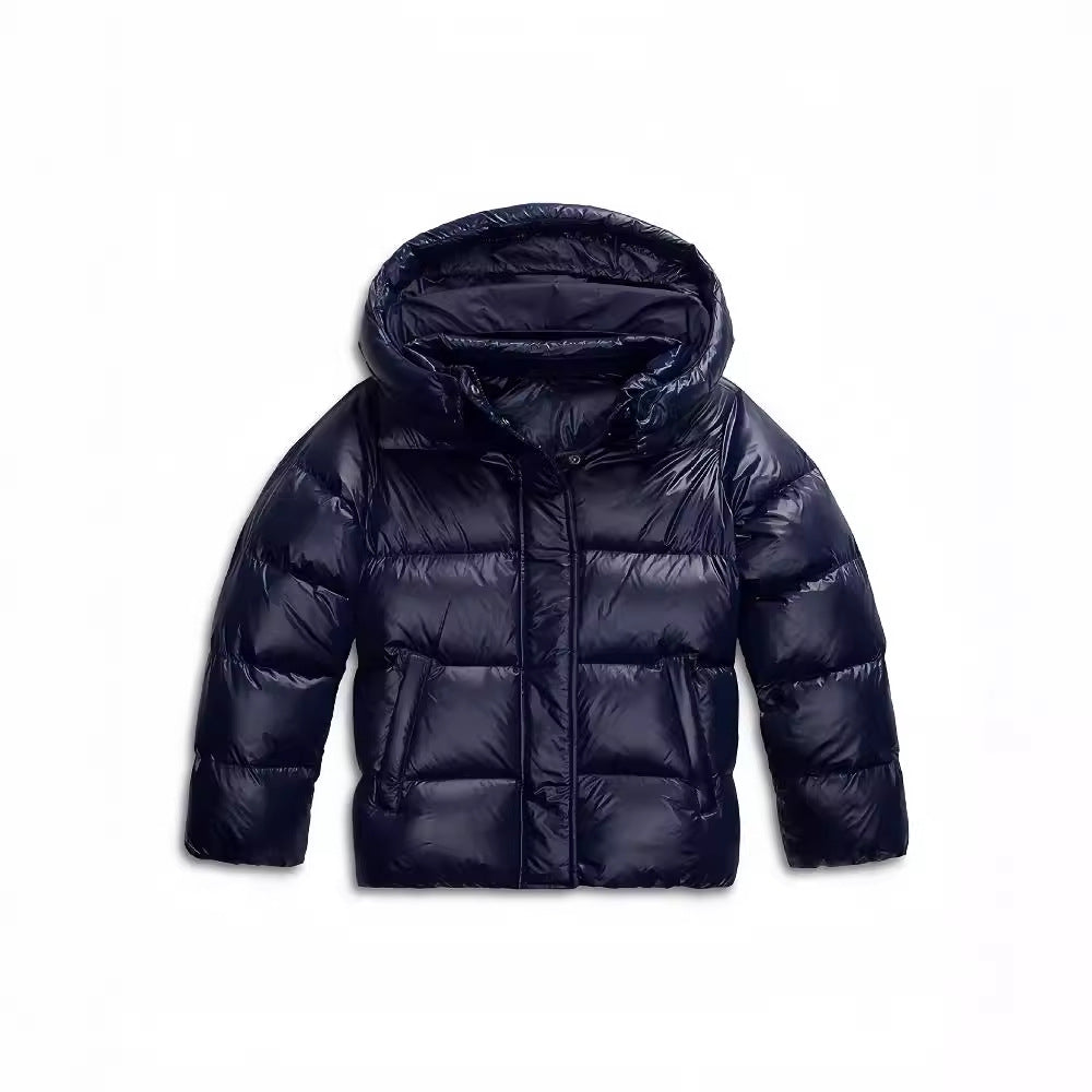 Byron Herren-Steppjacke mit Kapuze – Warm, Glänzend und Bequemer Schnitt für den Winter