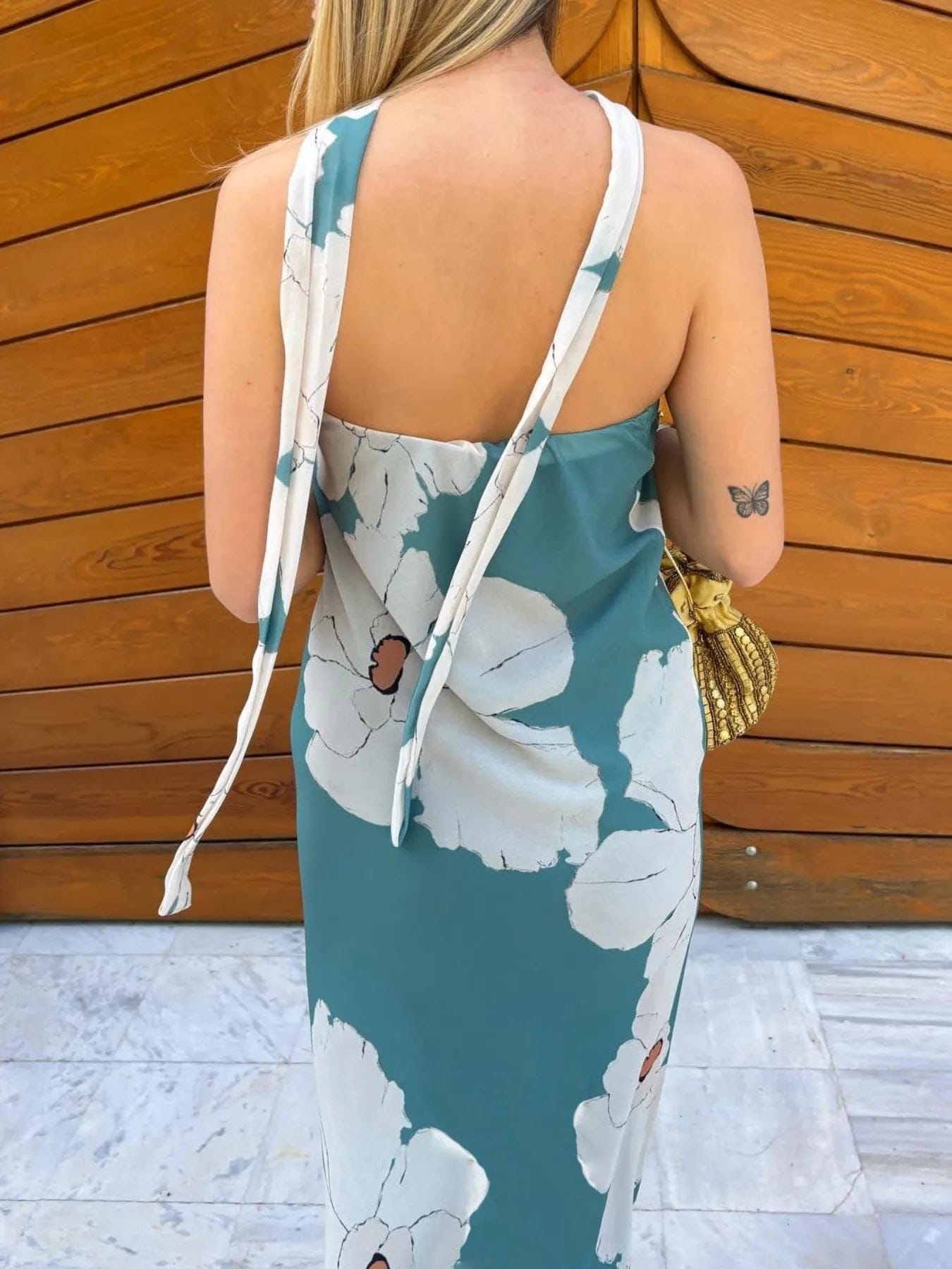 Isaline Robe Maxi Femme – Robe Tube Imprimée Sans Bretelles Coupe Longue Élégante Été