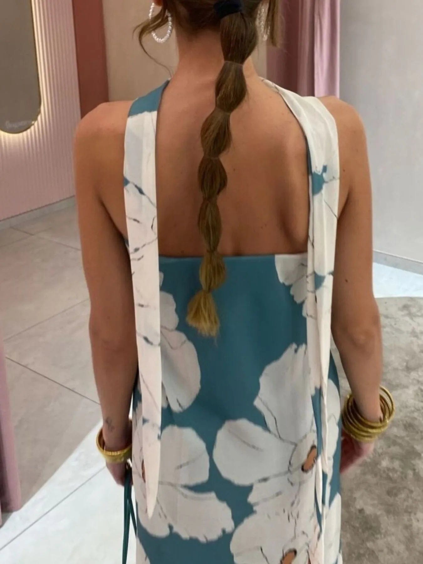 Isaline Robe Maxi Femme – Robe Tube Imprimée Sans Bretelles Coupe Longue Élégante Été