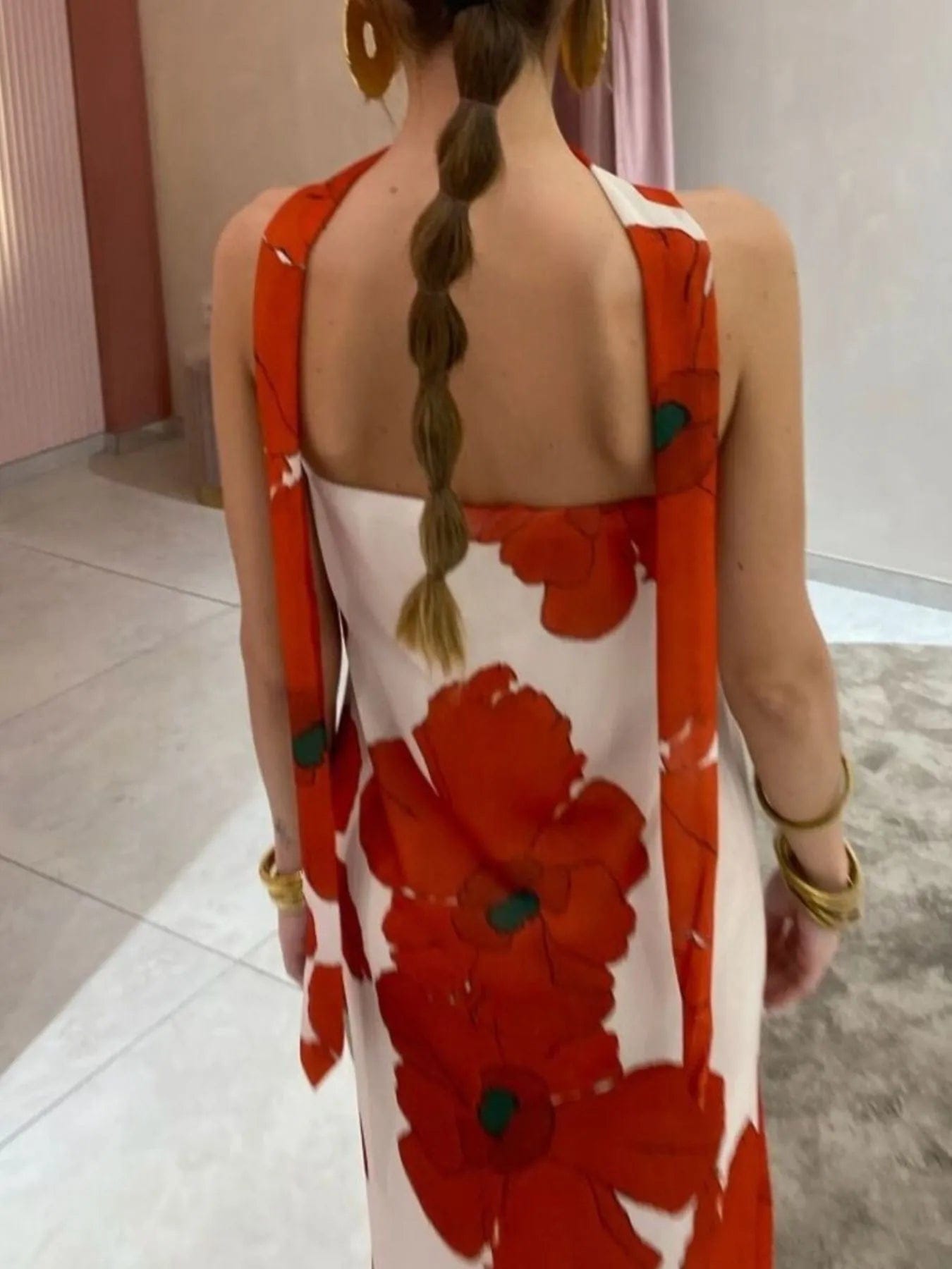 Isaline Robe Maxi Femme – Robe Tube Imprimée Sans Bretelles Coupe Longue Élégante Été