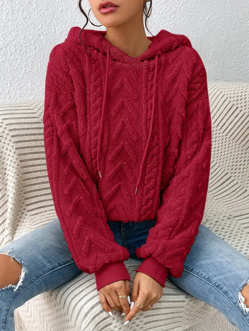 Remeline Hoodie Polaire Femme – Coupe Oversize, Douceur Chaude & Style Décontracté