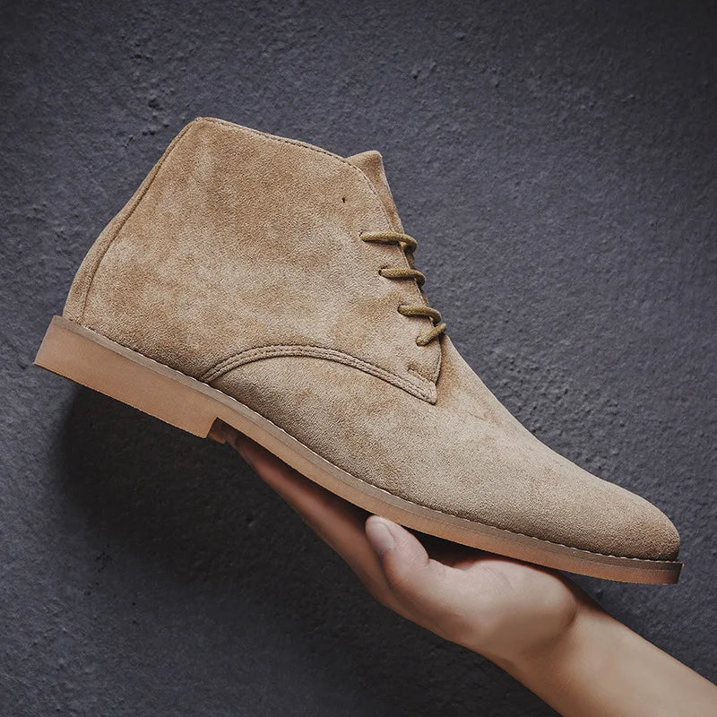 Noah Desert-Stiefeletten Herren – Bequeme Wildlederschuhe mit rutschfester Sohle