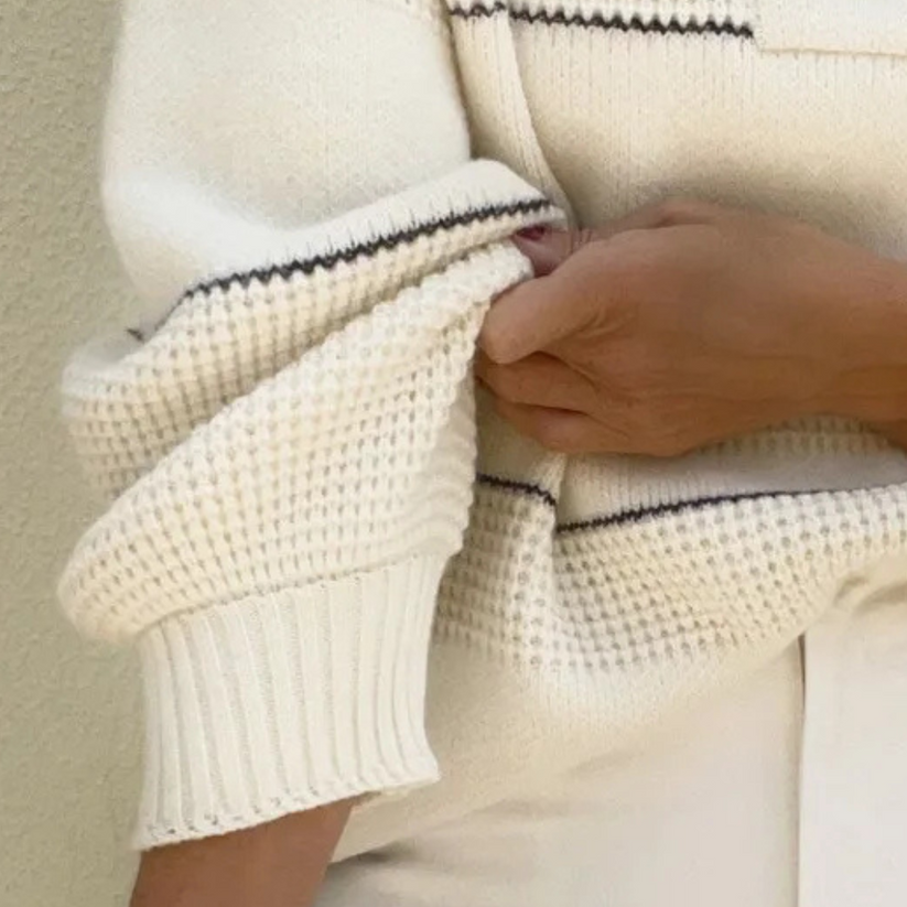 Elena Women's Elegant Pullover – Timeless Comfortable Knit for Casual & Chic Looks