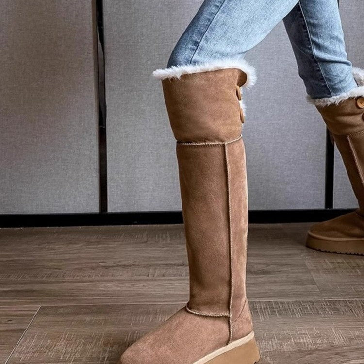 Nellie visoke ženske čizme – topla podstava, protuklizna potplata i elegantan stil