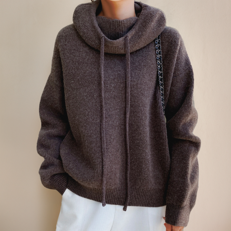 Isabelle damepullover i merinould med rullekrave – elegant, let og varm pullover i tidløst design