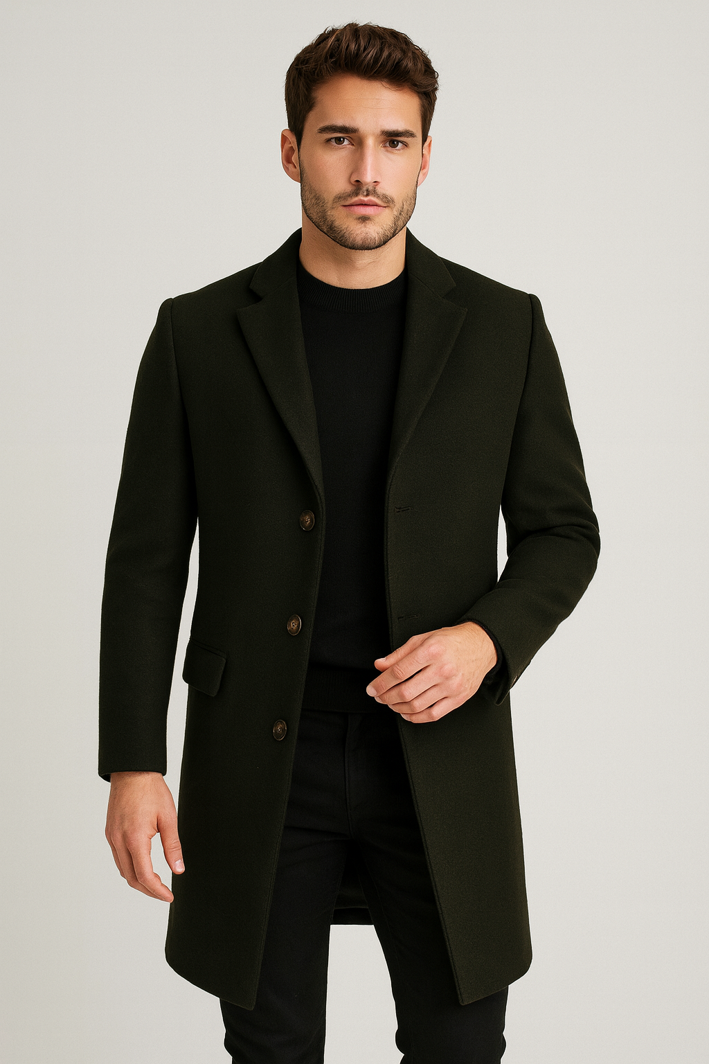 Renji Veste Homme Minimaliste – Veste Japonaise Moderne Polyvalente Toutes Saisons