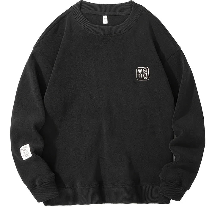 Ležérní tričko s kulatým výstřihem a vyšívanými písmeny pro muže