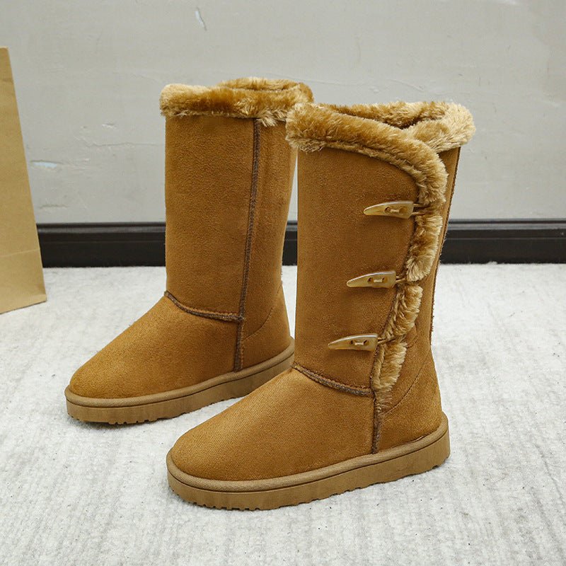 Emily Bottes d’Hiver Damskie – Ciepłe Wygodne Buty z Miękką Podszewką i Podeszwą Antypoślizgową