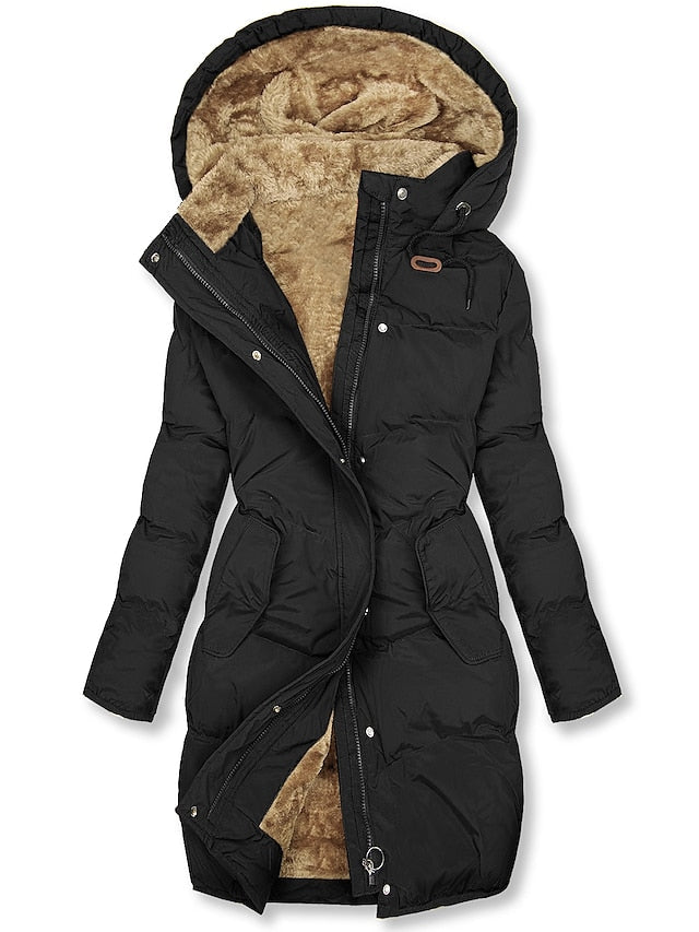 Antonella Manteau Femme Hiver – Modèle Chaud Isolé avec Doublure & Fermeture Zippée