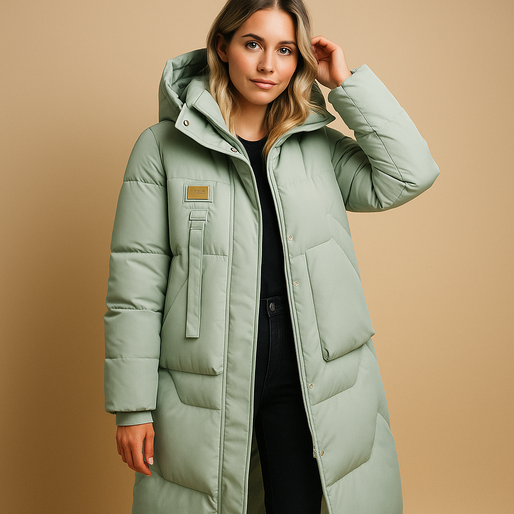 Lianne Casaco de Inverno Mulher Longo – Corte Ajustado Elegante com Forro Quente