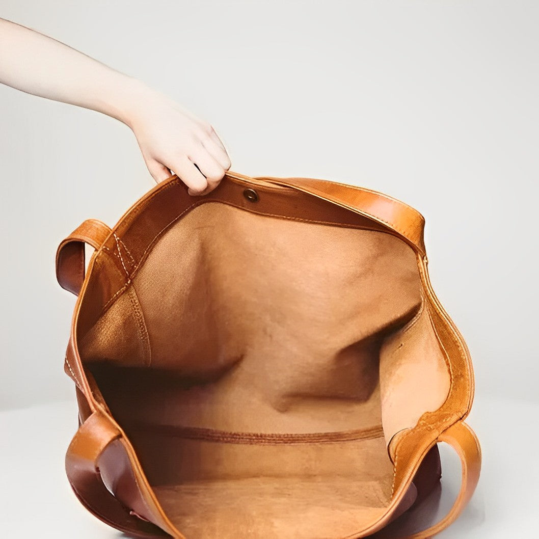 Aurora torba damska – elegancka torba na ramię z autentycznej vintage skóry