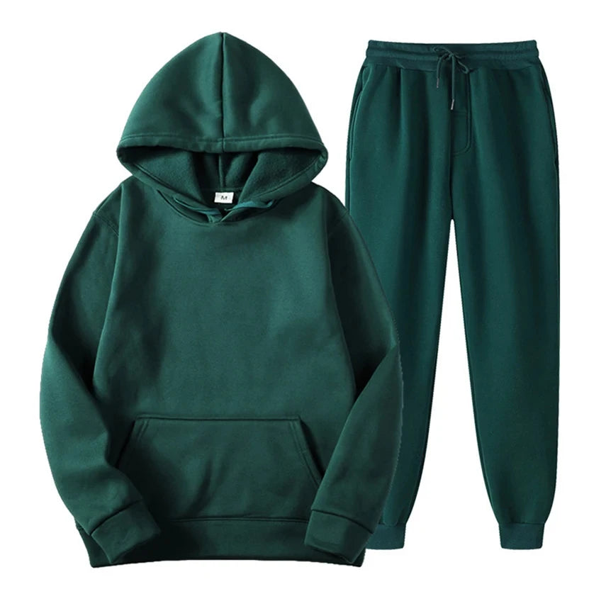 Zion men's jogging set – Premium hoodie & slim pants with adjustable waist & breathable fabric