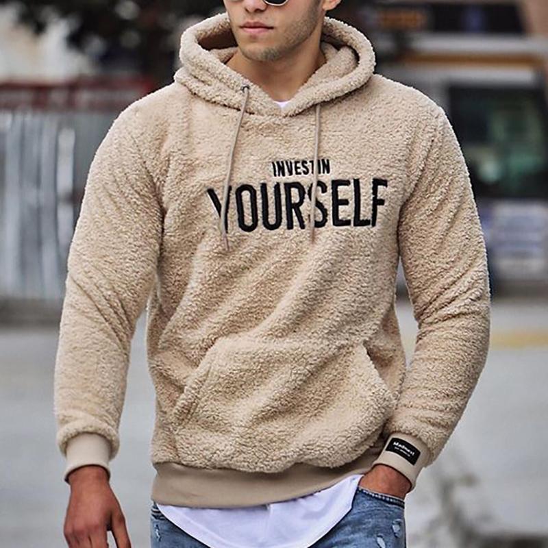 Raf Men's Casual Hoodie – Comfortable Hooded Sweatshirt with Inspirational Text & Kangaroo Pocket
