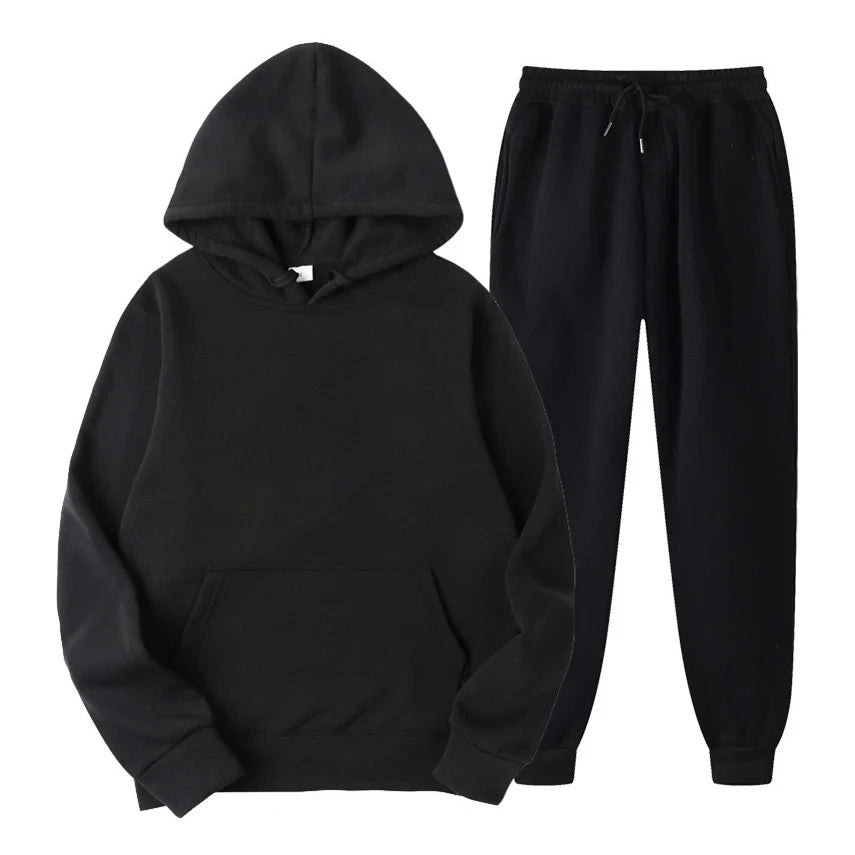 Zion men's jogging set – Premium hoodie & slim pants with adjustable waist & breathable fabric