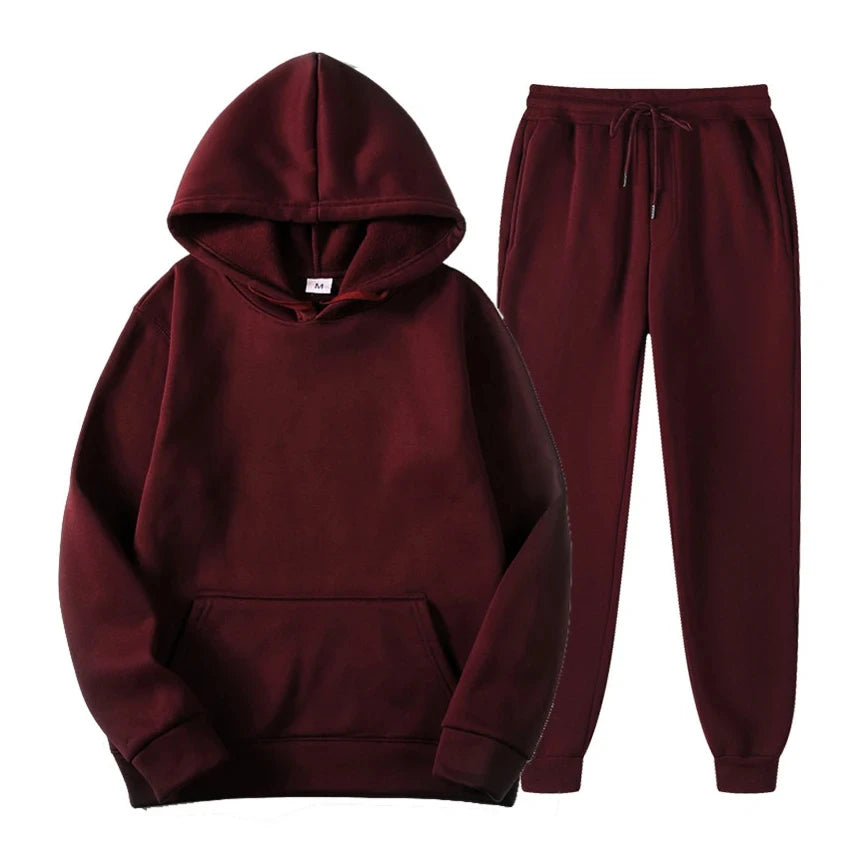 Zion men's jogging set – Premium hoodie & slim pants with adjustable waist & breathable fabric