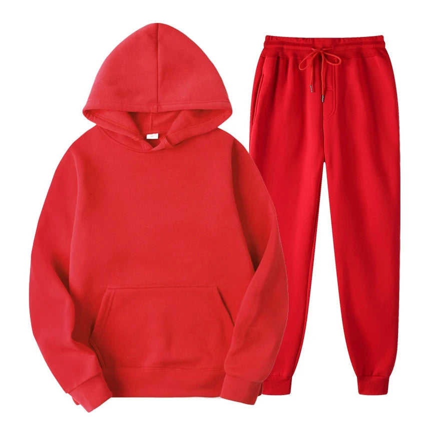 Zion men's jogging set – Premium hoodie & slim pants with adjustable waist & breathable fabric