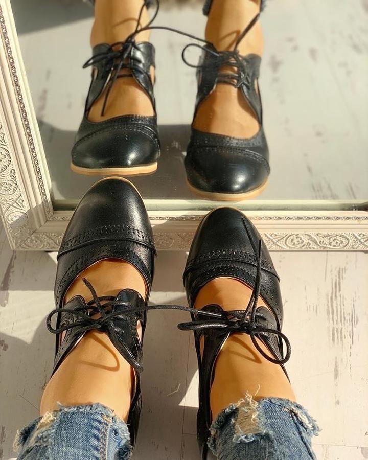 Rianna Women's Vintage Shoes - Bombas retro hechas a mano con plantilla cómoda y diseño atemporal