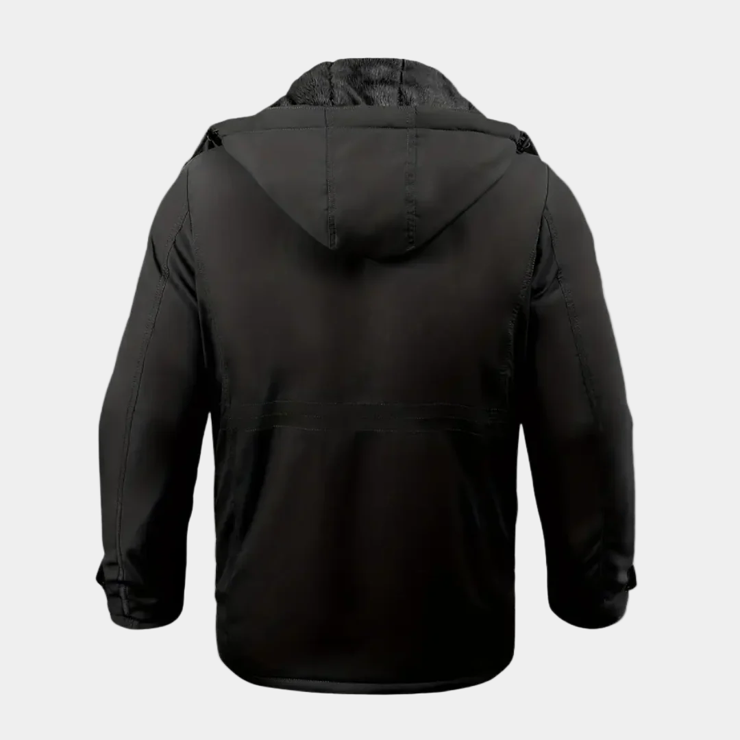 Butch Veste d’Hiver Homme – Manteau Rembourré avec Capuche et Doublure Chaude