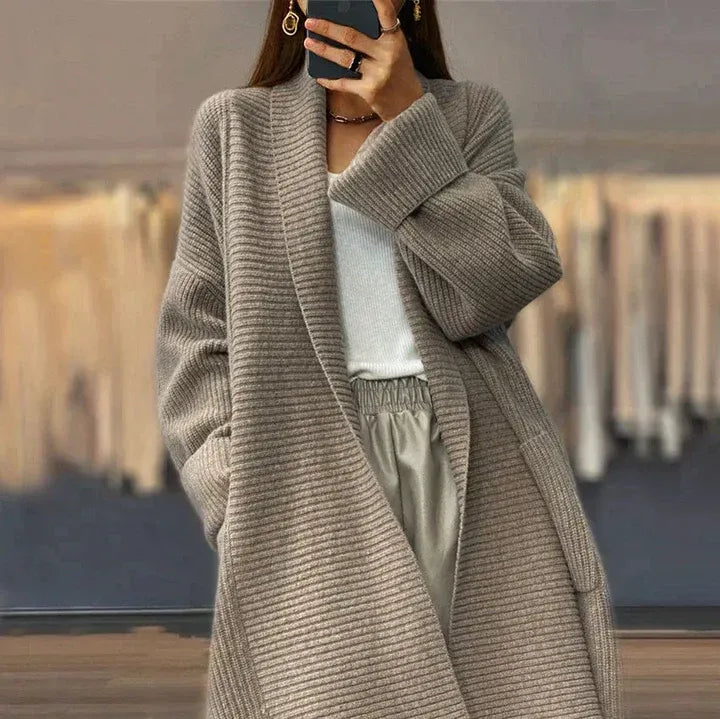 Harlene γυναικείο oversize ζακέτα – Μοντέρνο μπροστινό άνοιγμα και άνετη φαρδιά γραμμή