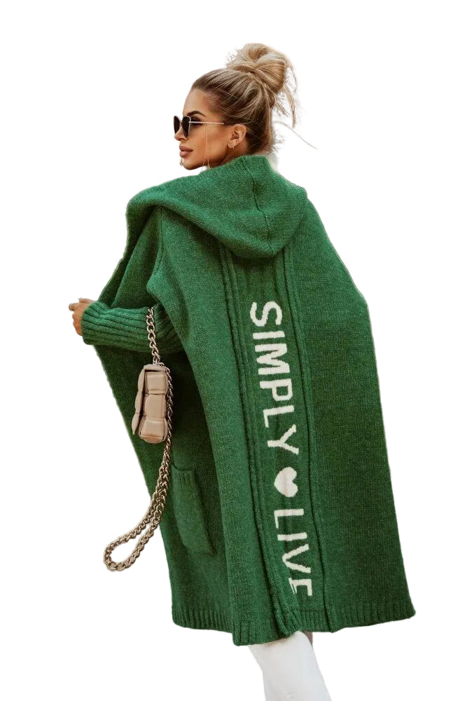 Jessica Dámský Dlouhý Kardigan – Elegantní a Pohodlný Oversize Svetr z Jemné Pleteniny