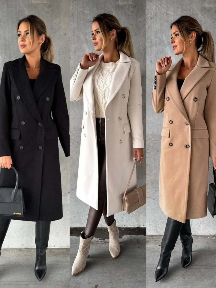 Laura Manteau Kvinde Lang Vinter – Elegant, Varm & Sofistikeret med Tidløs Stil