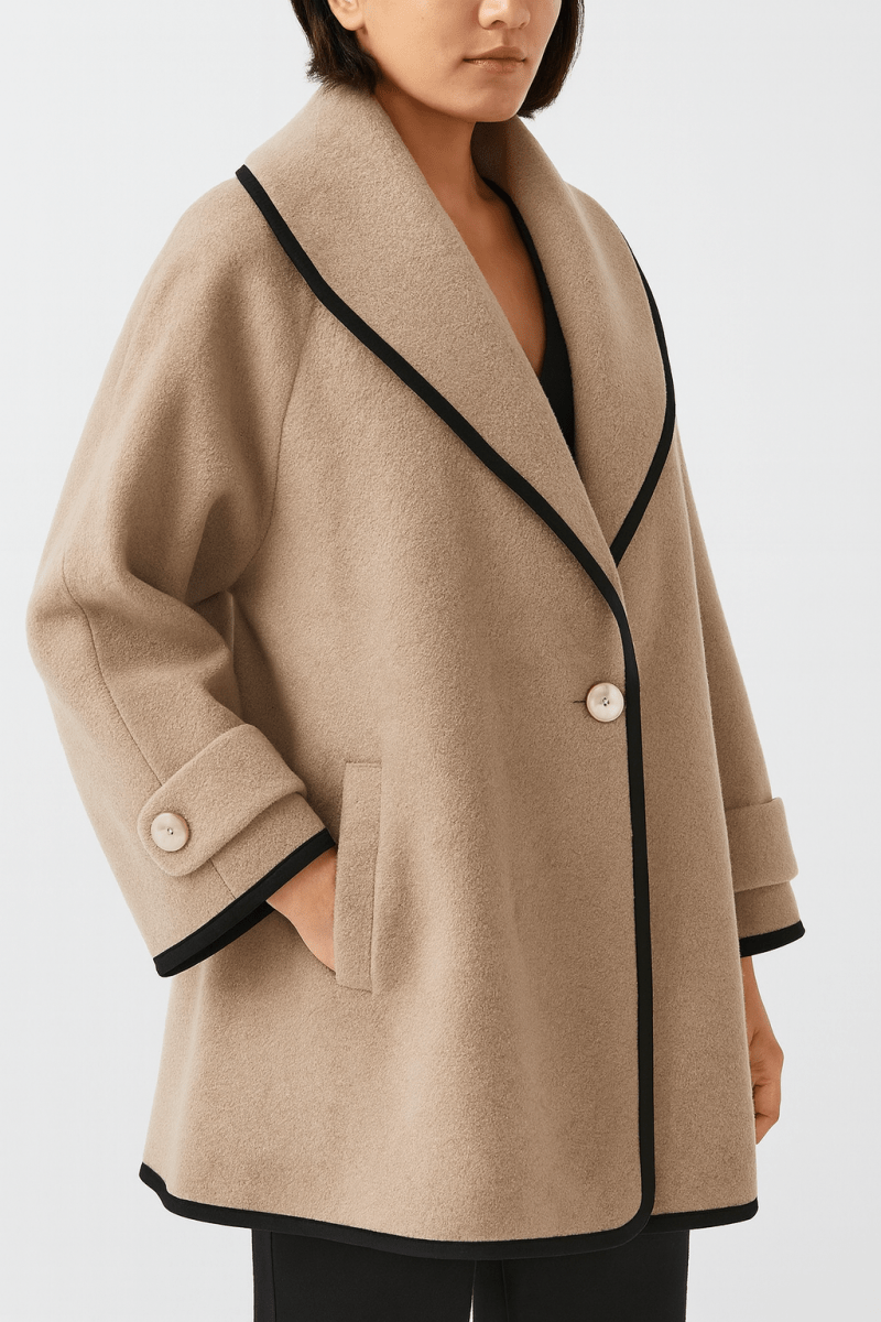 Lillian frakke til kvinder oversize – lang elegant og behagelig frakke til efterår/vinter