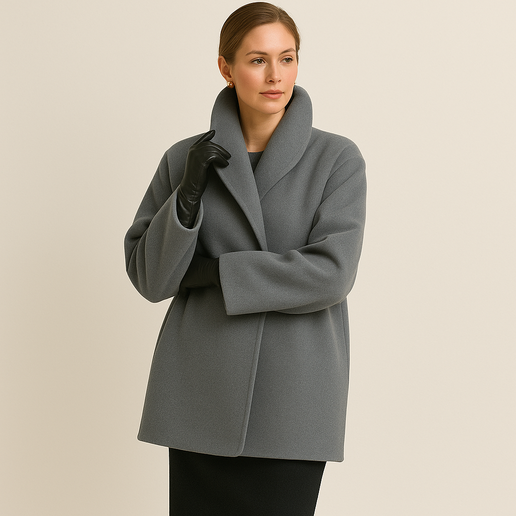 Melany γυναικείο trenchcoat – μακρύ ζεστό παλτό με κλασικό στυλ και κομψό κόψιμο