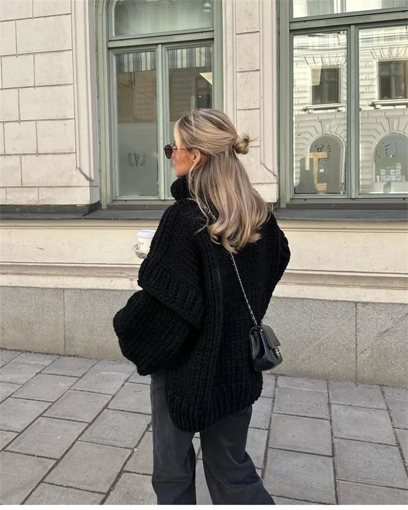 Minerva Dámský Oversize Svetr – Univerzální Svetrové Šaty s Volným Střihem z Měkké Tkaniny