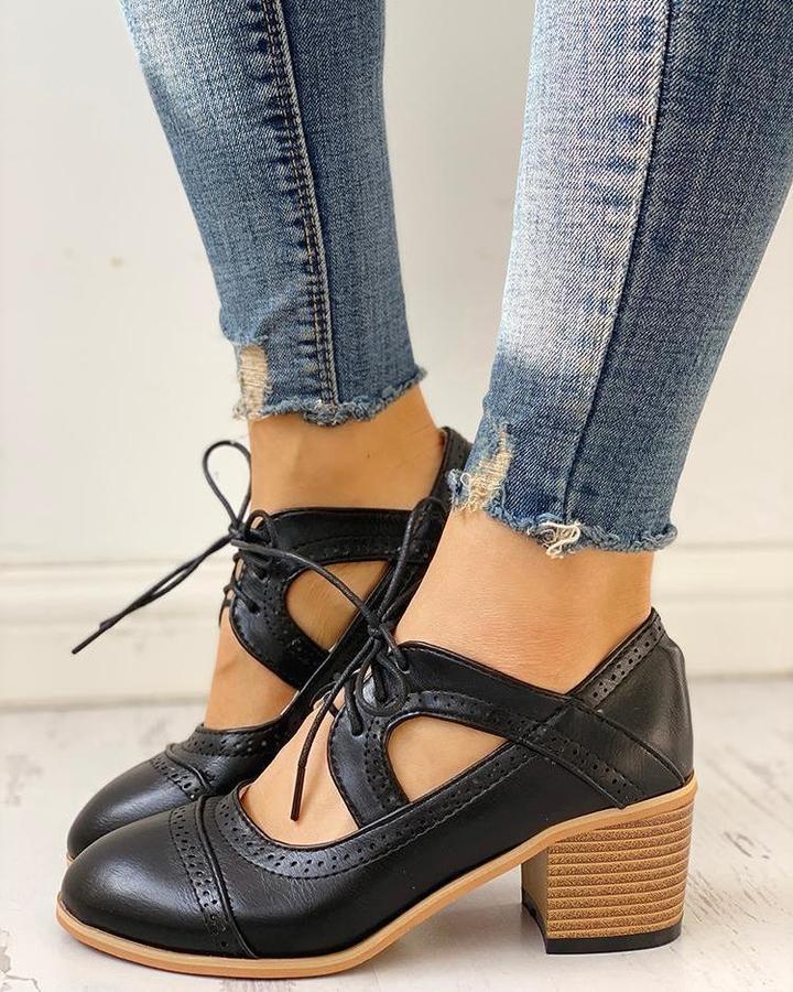 Rianna Women's Vintage Shoes - Bombas retro hechas a mano con plantilla cómoda y diseño atemporal